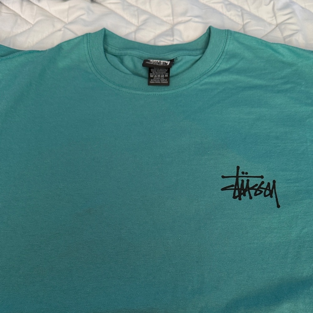 Stussy Men's Aqua Short Sleeve Tee